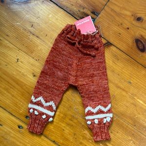 Misha and Puff Pinecone Snowy Day Wool Pants 0-3
